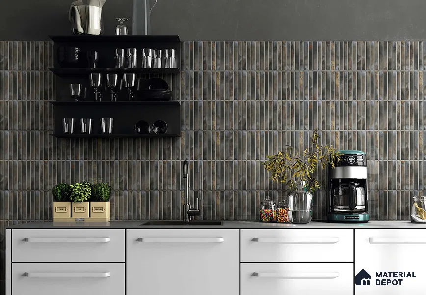 Faux Subway Wall Tile TL 11456 Marselle Shinny 12 2 ft x 1 ft Ceramic Glossy Finish Tile - 9 mm
