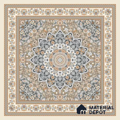 Moroccan Wall & Floor Tile TL 09456 Antiqa Shag 2 ft x 2 ft Fusion Finish Vitrified Tile - 9 mm | 1 Random Design | Suitable For Kitchen, Bedroom, Dining Area | Please Expect a Slight Variation of Pattern