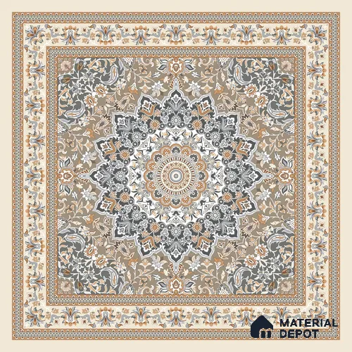 Moroccan Wall & Floor Tile TL 09456 Antiqa Shag 2 ft x 2 ft Fusion Finish Vitrified Tile - 9 mm | 1 Random Design | Suitable For Kitchen, Bedroom, Dining Area | Please Expect a Slight Variation of Pattern