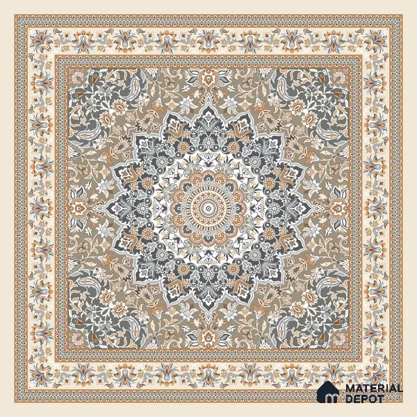 Moroccan Wall & Floor Tile TL 09456 Antiqa Shag 2 ft x 2 ft Fusion Finish Vitrified Tile - 9 mm | 1 Random Design | Suitable For Kitchen, Bedroom, Dining Area | Please Expect a Slight Variation of Pattern