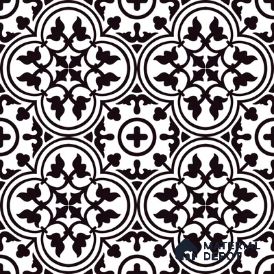 Moroccan Wall & Floor Tile TL 09468 Lona Decore 2 ft x 2 ft Matte Finish Vitrified Tile - 9 mm | 1 Random Design | Suitable For Kitchen, Bathroom, Dining Area | Please Expect a Slight Variation of Pattern