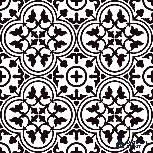 Moroccan Wall & Floor Tile TL 09468 Lona Decore 2 ft x 2 ft Matte Finish Vitrified Tile - 9 mm | 1 Random Design | Suitable For Kitchen, Bathroom, Dining Area | Please Expect a Slight Variation of Pattern