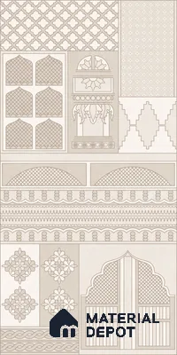 TL 12797 H 107 Konark 107 Beige 4 ft x 2 ft Vitrified Matte Finish Tile - 9 mm
