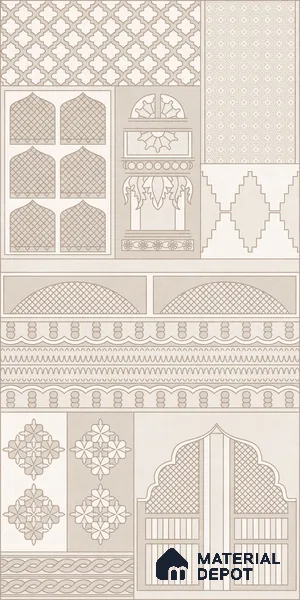 TL 12797 H 107 Konark 107 Beige 4 ft x 2 ft Vitrified Matte Finish Tile - 9 mm