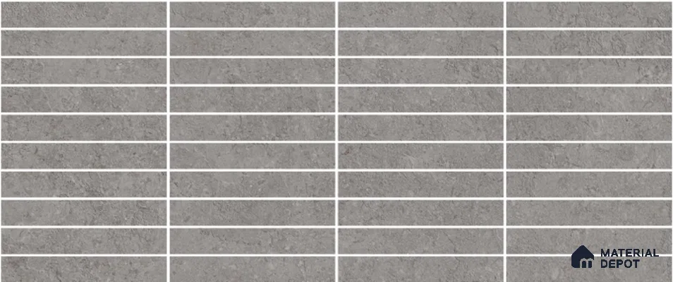 Subway Wall Tile TL 13419 C Jura Stone Kitkat Grey 4 ft x 2 ft Matte Finish Vitrified Tile - 9 mm | Suitable For Kitchen, Bathroom, Balcony
