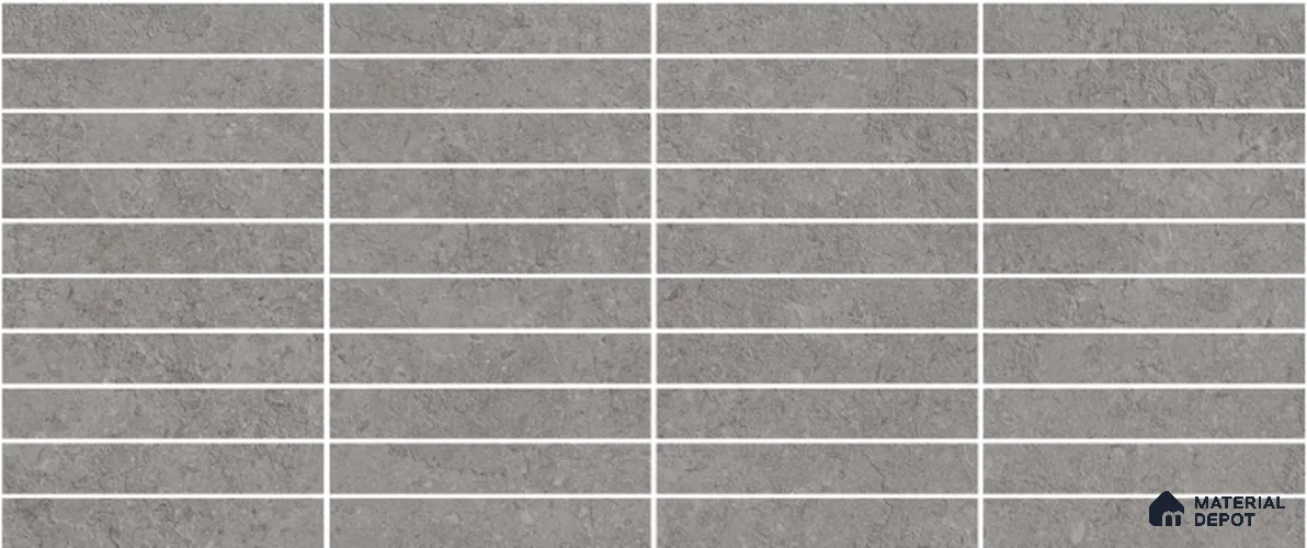 Subway Wall Tile TL 13419 C Jura Stone Kitkat Grey 4 ft x 2 ft Matte Finish Vitrified Tile - 9 mm | Suitable For Kitchen, Bathroom, Balcony