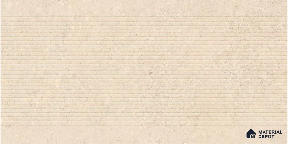 Punch Wall Tile TL 13420 Jura Stone Decor Beige 4 ft x 2 ft Matte Finish Vitrified Tile - 9 mm | Suitable For Kitchen, Bathroom, Balcony