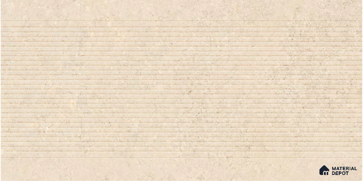 Punch Wall Tile TL 13420 Jura Stone Decor Beige 4 ft x 2 ft Matte Finish Vitrified Tile - 9 mm | Suitable For Kitchen, Bathroom, Balcony