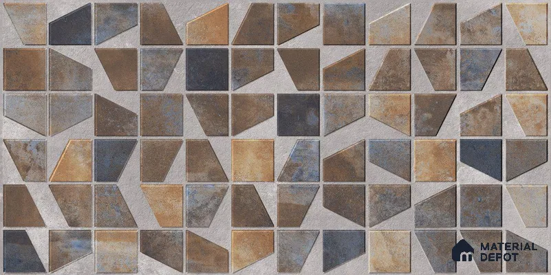 Stone Wall Tile TL 12786 Vita Metalic Decor 4 ft x 2 ft Punch Matte Finish Vitrified Tile - 9 mm | Suitable For Accent/Feature Wall, Kitchen, Dining Area