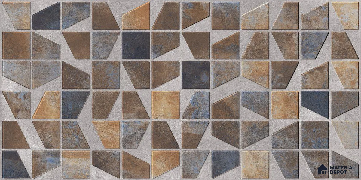 Stone Wall Tile TL 12786 Vita Metalic Decor 4 ft x 2 ft Punch Matte Finish Vitrified Tile - 9 mm | Suitable For Accent/Feature Wall, Kitchen, Dining Area