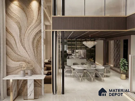 Customised Glass Mosaic Tile TL 13218 Glossy Finish | Suitable for Accent / Feature Walls & Bathroom Wall