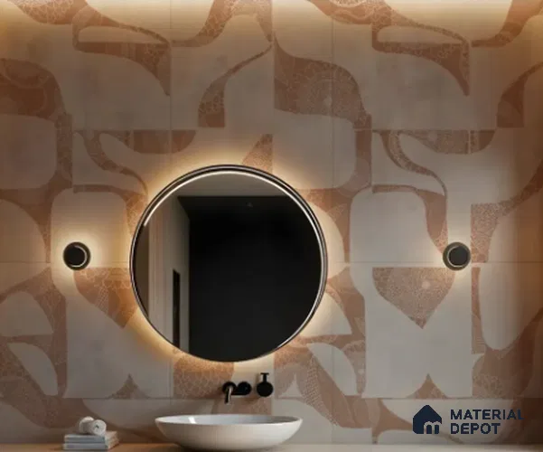 Petal Mosaic Abstract Soft Feel Wallpaper