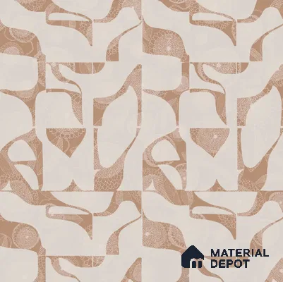 Petal Mosaic Abstract Handmade Wallpaper