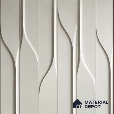 Sway Curved 8.6 ft x 8 ft CNC Made HDHMR Panel - 30 mm