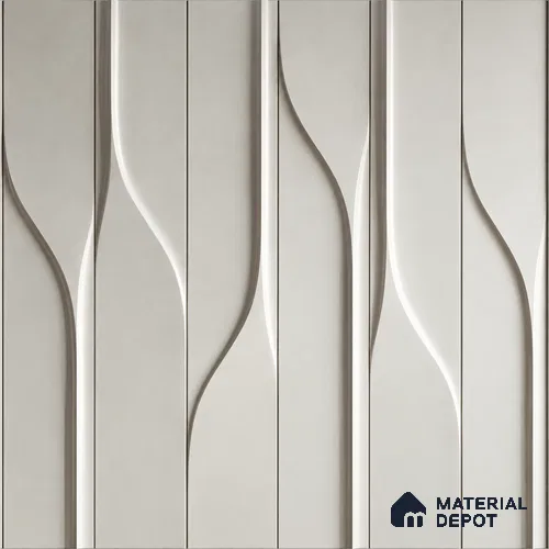 Sway Curved 8.6 ft x 8 ft CNC Made HDHMR Panel - 30 mm