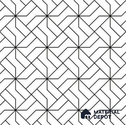 Moroccan Floor & Wall Tile TL 11912 | 2 ft x 2 ft Carving Matte Finish  Vitrified Tile - 9 mm | Suitable For Balcony, Kitchen, Dining Area