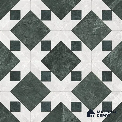 Moroccan Wall & Floor Tile TL 11808 | 2 ft x 2 ft Vitrified Glossy Tile - 9 mm | Suitable For Kitchen, Balcony, Dining Area