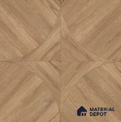 Wood Wall & Floor Tile TL 11800 | 2 ft x 2 ft Vitrified Double Digital Matte Tile - 9 mm
