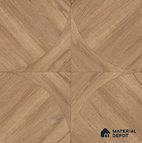 Wood Wall & Floor Tile TL 11800 | 2 ft x 2 ft Vitrified Double Digital Matte Tile - 9 mm