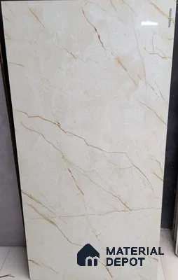 Marble Floor & Wall TL 12560 Frido Crema 4 ft x 2 ft Glossy Finish Vitrified Tile - 9 mm