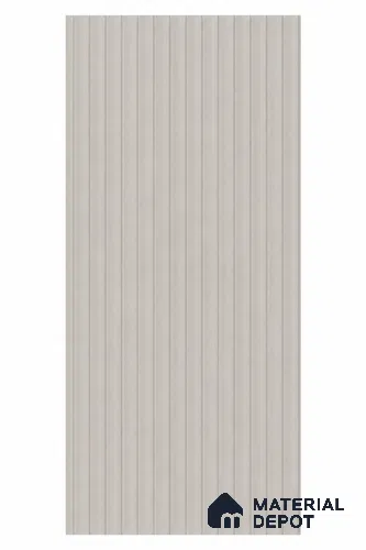 Chrome Grey Fluted Solid Color Look WFT 911 8 ft x 4 ft Texture Finish Decorative Laminate - 1 mm | Suitable for TV Unit, Wardrobe, Kitchen Cabinets