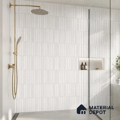 Faux Subway Wall Tile TL 10786 Kitkat Reactive Decor 2 ft x 1 ft Glossy Finish Ceramic Tile - 9 mm