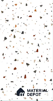 Terrazzo Floor & Wall Tile TL 06405 Aden Terrra 4 ft x 2 ft Carving Matte Finish Vitrified Tile - 9 mm | Suitable for Living Room, Bedroom & Bathroom