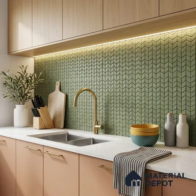 Mosaic Wall Tile TL 10527 C  12.2 in x 12.2 in Ceramic Matte Finish - 7 mm