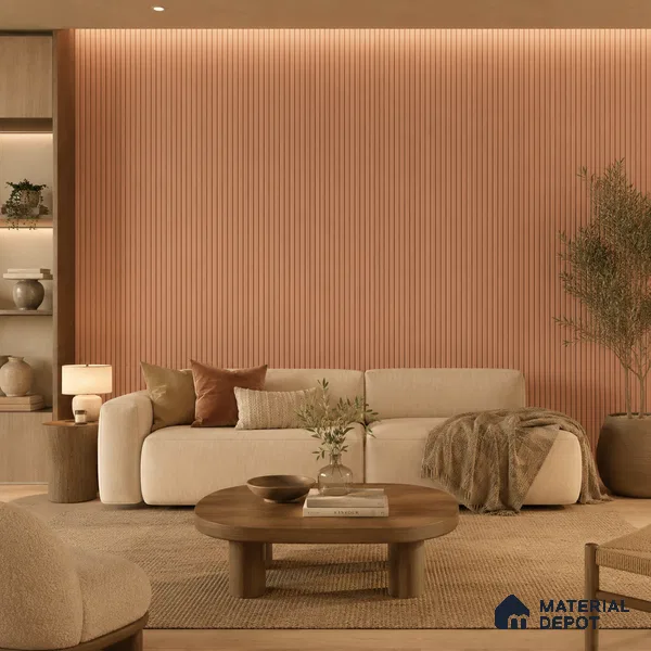 Black Plain Colour Louver PN 06223 9.5 ft x 4.7 inch Charcoal Panel - 12 mm | Suitable for Feature Wall, TV Unit & Living Room | Width is Subjected to 5% Variation