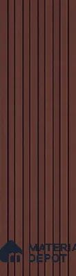 Red Plain Colour Look PN 06241 9.5 ft x 4.7 inch Charcoal Panel - 12 mm | Suitable for Feature Wall, TV Unit & Living Room | Width is Subjected to 5% Variation