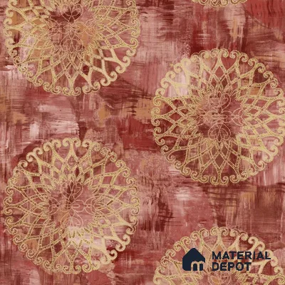 PT 12601 | 5.1 Mtr x 1.06 Mtr Abstract Brown Colour Wallpaper | Minimum 15% wastage during installation