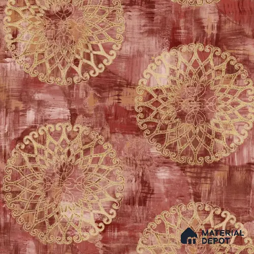 PT 12601 | 5.1 Mtr x 1.06 Mtr Abstract Brown Colour Wallpaper | Minimum 15% wastage during installation