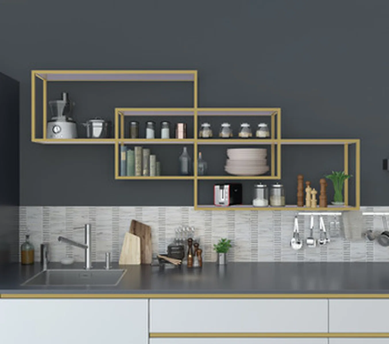 793.10.512 Gold Profin Stack Modular | Material Depot