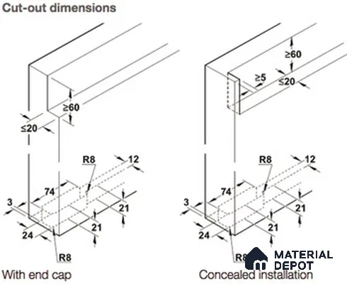 940.59.009 Classic Sliding Door Hardware With Track