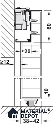 940.59.009 Classic Sliding Door Hardware With Track