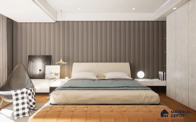 Wenge Charcoal Pastel Clads Series Louvers/Panels | 8 ft x 5 inch - 12 mm | 106 Mocha Panels  Wenge| Image 1