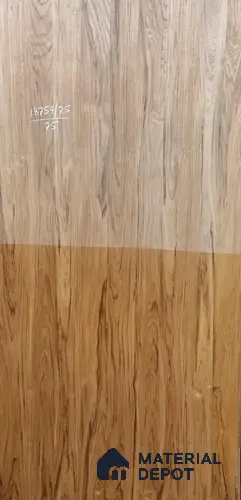 Brown Wood look 18759/75/75 Burma Teak 8 ft x 4 ft Texture Finish Veneer - 4 mm | VE 00589