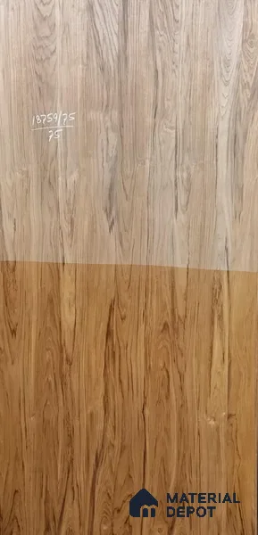 Brown Wood look 18759/75/75 Burma Teak 8 ft x 4 ft Texture Finish Veneer - 4 mm | VE 00589