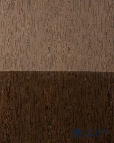 Brown Wood look Brown Ebony Crown 8 ft x 4 ft Recon Veneer - 3.2 mm | VE 00539