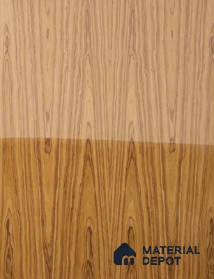 Brown Wood look Flowery Teak 8 ft x 4 ft Veneer - 4 mm | VE 00471