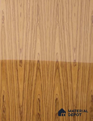Brown Wood look Flowery Teak 8 ft x 4 ft Veneer - 4 mm | VE 00471