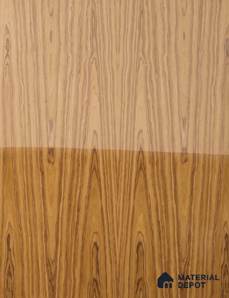 Brown Wood look Flowery Teak 8 ft x 4 ft Veneer - 4 mm | VE 00471