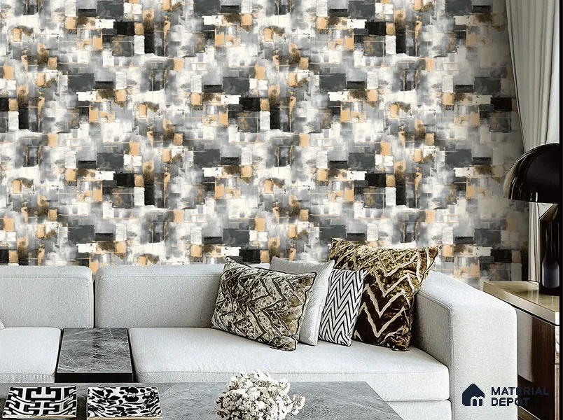 62074 | 9.5 Meter x 21 Inch Patterned Look Wallpaper - 55 Sq. Ft.