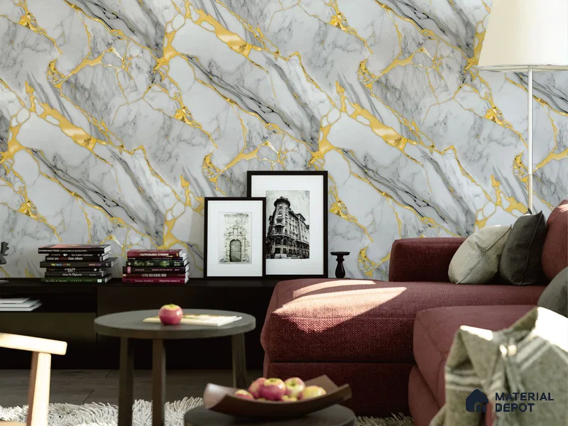 62101 | 9.5 Meter x 21 Inch Stone Look Wallpaper - 55 Sq. Ft.