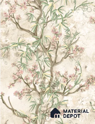 62141 | 9.5 Meter x 21 Inch Florals Look Wallpaper - 55 Sq. Ft.