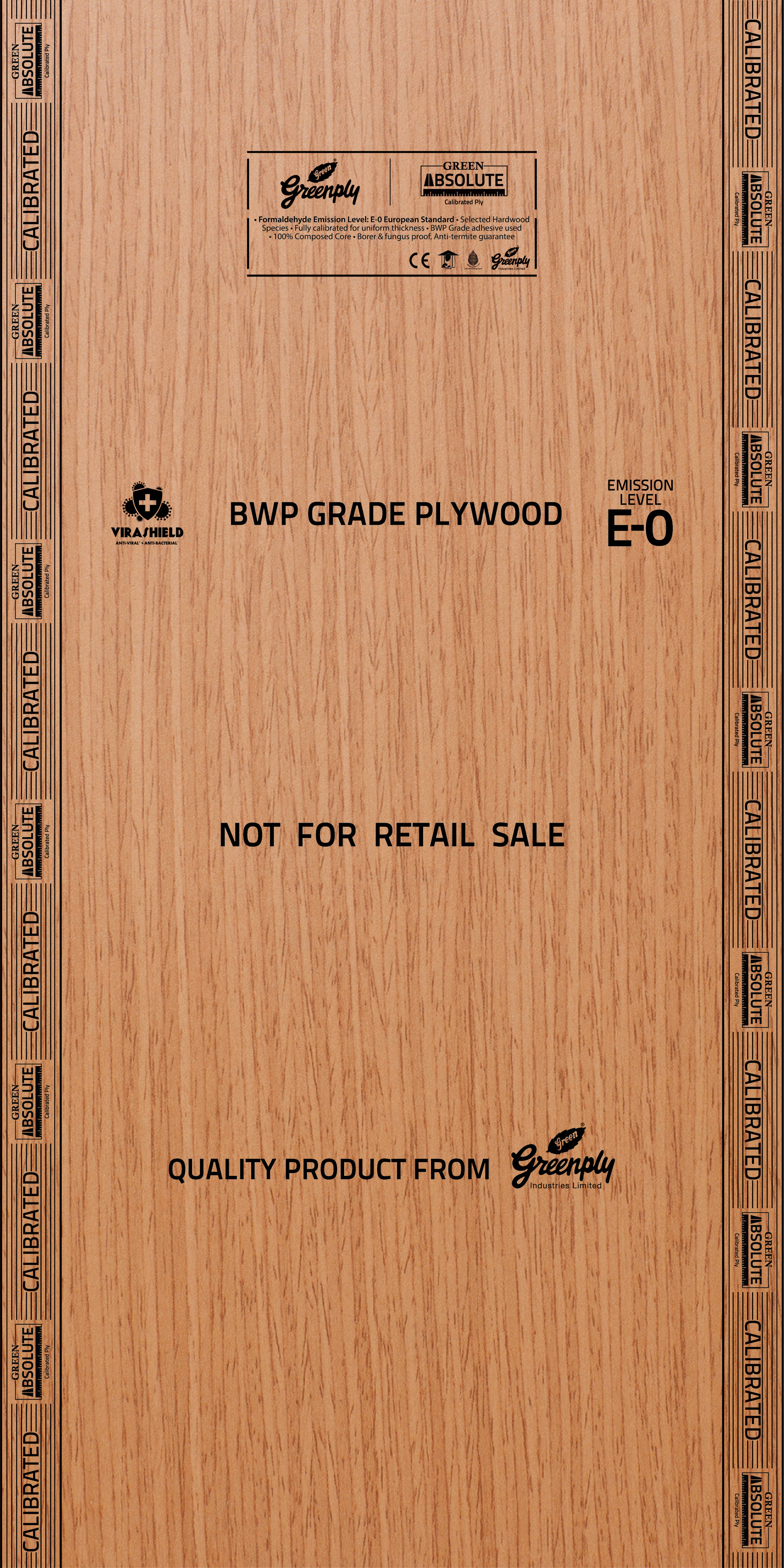 Absolute Calibrated BWP 710 Grade 8 ft x 4 ft OEM Plywood - 16 mm (5 Years Warranty)