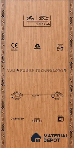 Green Gold IS 710 BWP Grade 8 ft x 4 ft Plywood - 19 mm (30 Years Warranty)