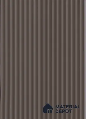 Brown Plain Colour Louver 17303 9 ft x 5 inch Charcoal Panel - 12 mm | Suitable for Feature Wall, TV Unit & Living Room | Width is Subjected to 5% Variation