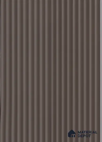 Brown Plain Colour Louver 17303 9 ft x 5 inch Charcoal Panel - 12 mm | Suitable for Feature Wall, TV Unit & Living Room | Width is Subjected to 5% Variation