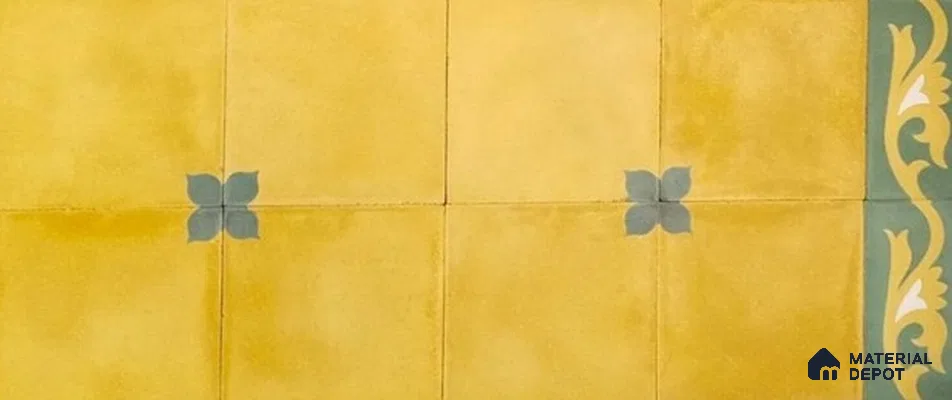 Athangudi Moroccan Floor Tile TL 10876 D Pearl Finish 254 x 254 mm Center Concrete Tile - 18 mm